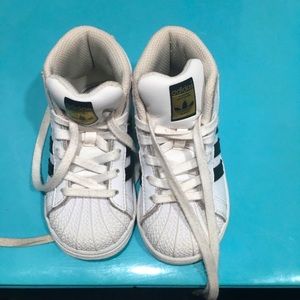 High top Adidas Toddler sneakers